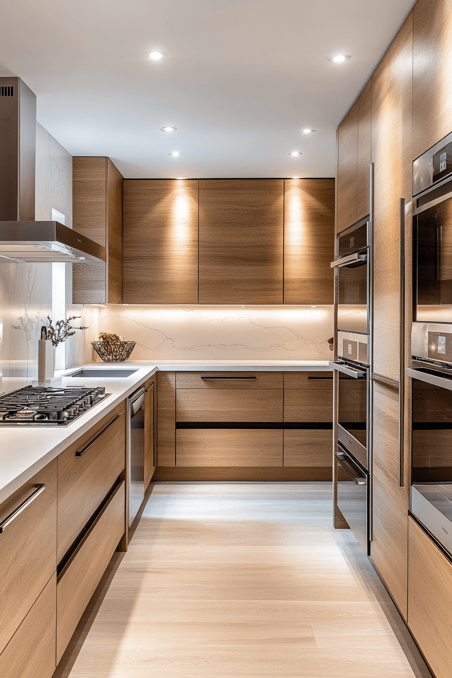 white oak kitchen cabinets