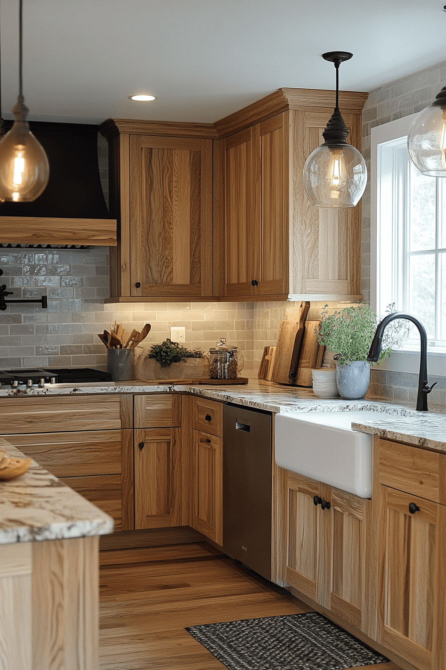 light wood kitchen cabinets