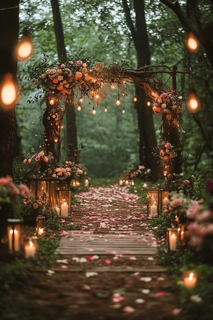 whimsical garden wedding
