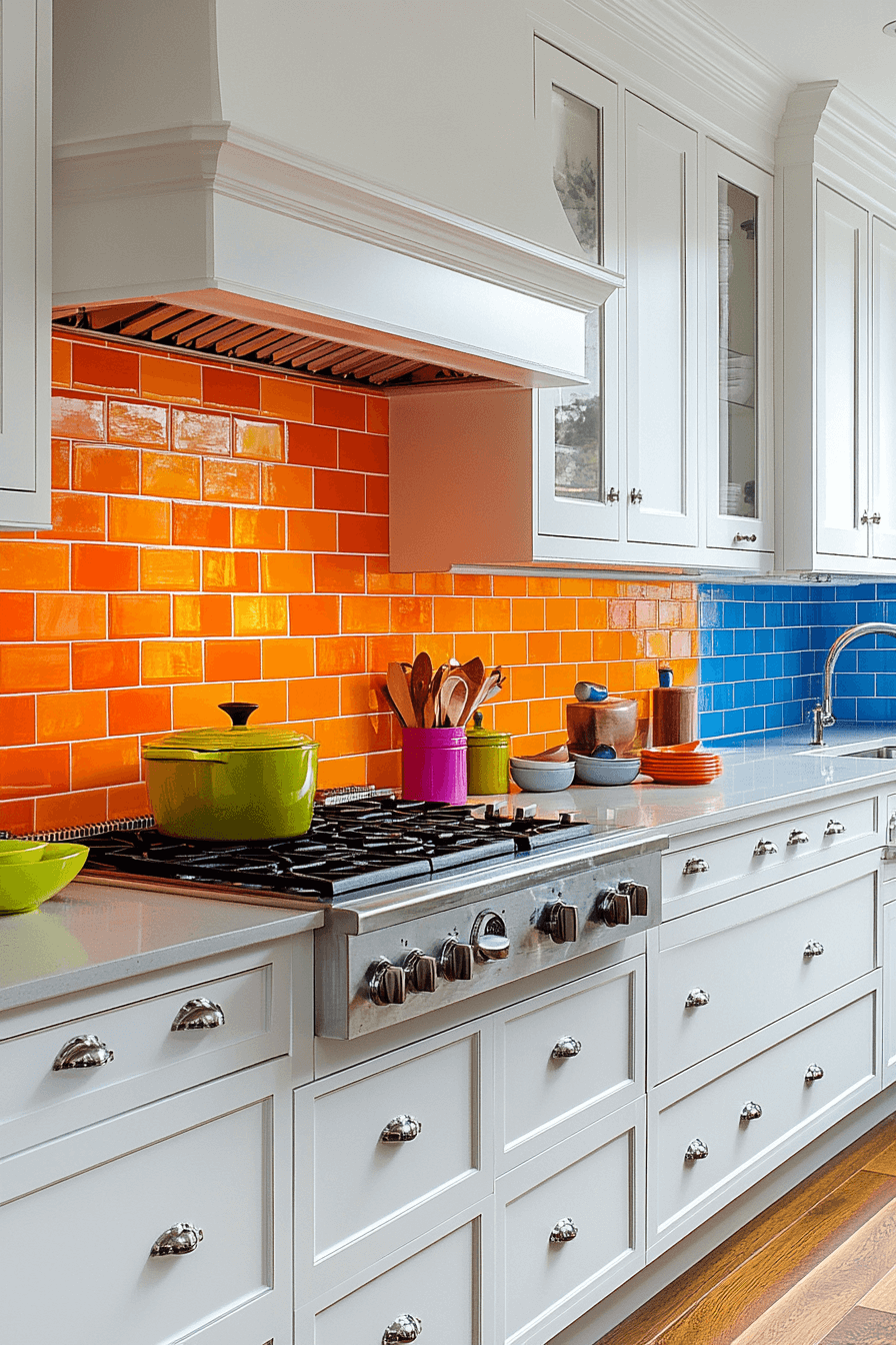 kitchen backsplash with white cabinets