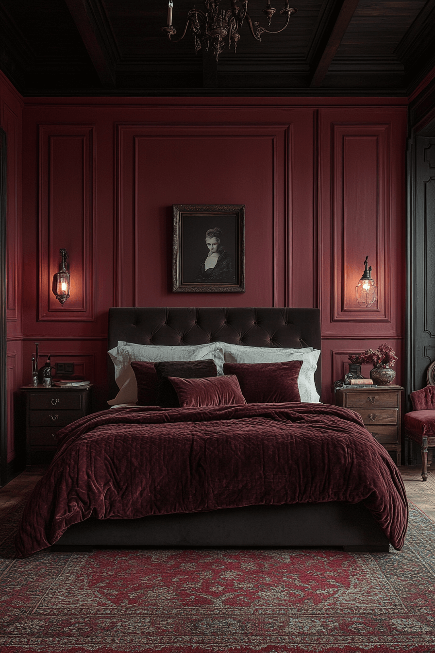 dark victorian bedroom