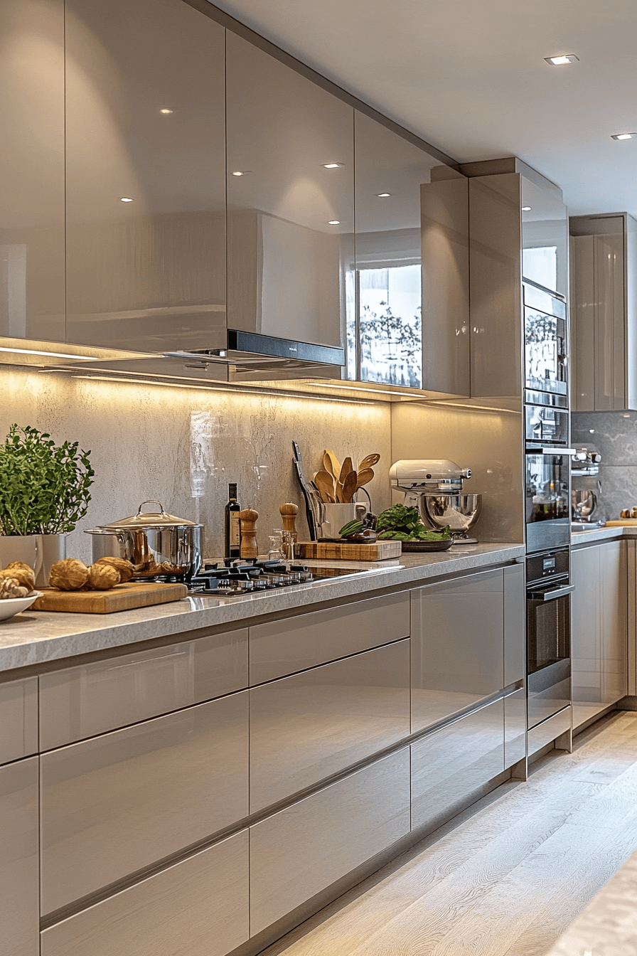 light taupe kitchen cabinets