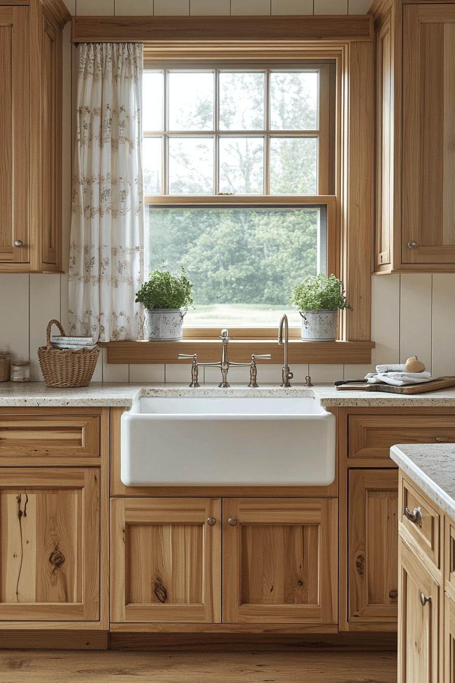 light wood kitchen cabinets