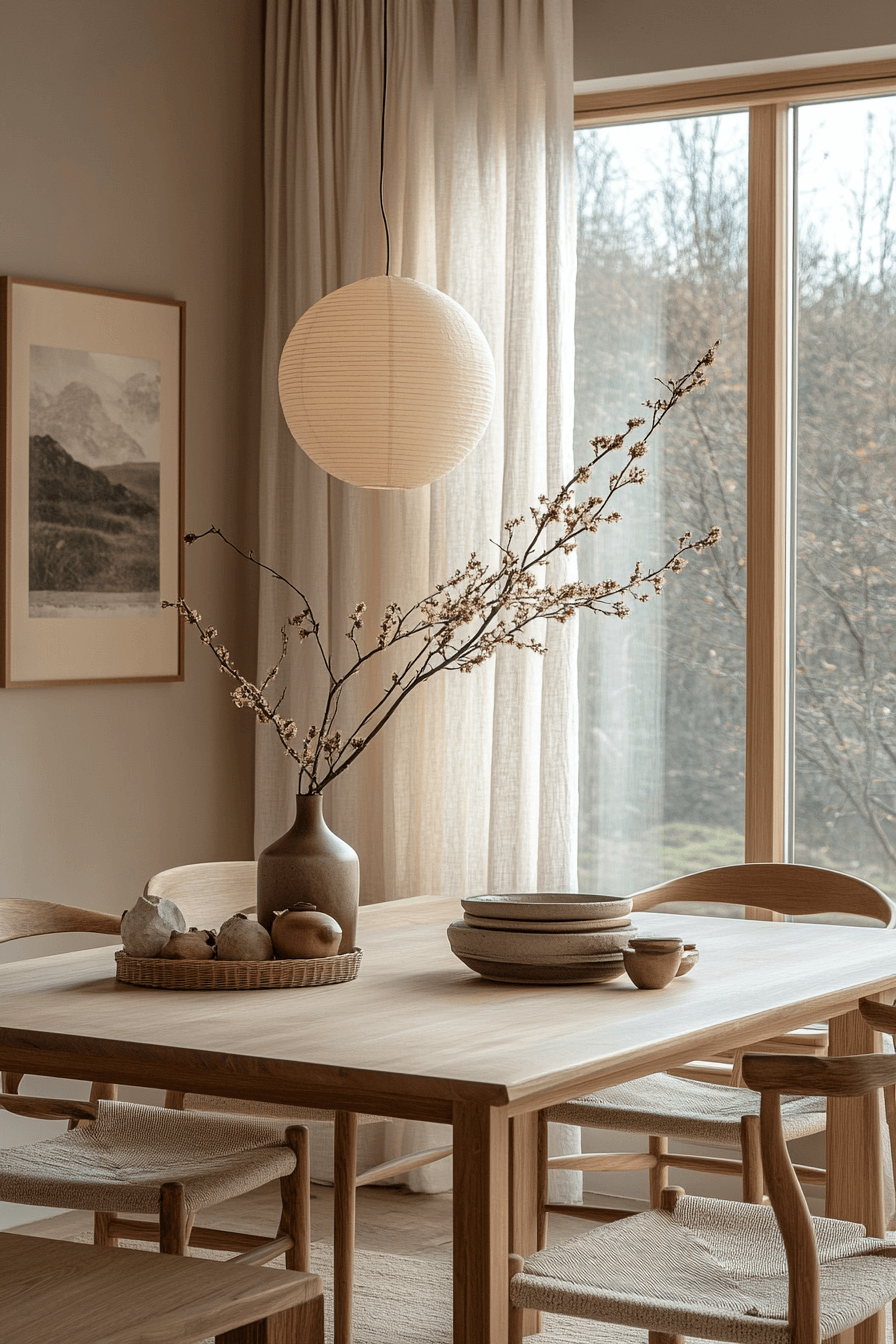 japandi dining room
