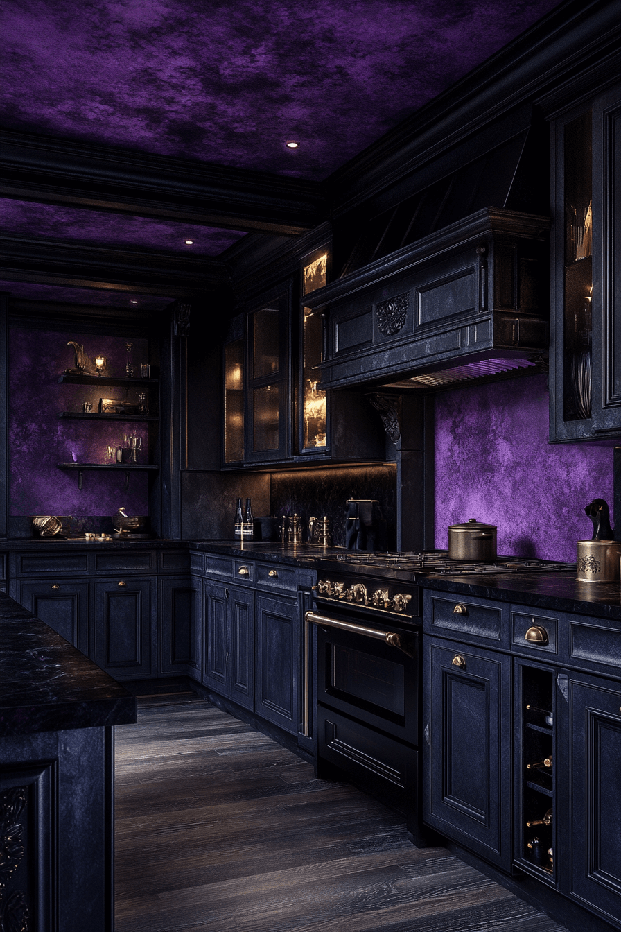 29 Whimsigoth Kitchen Makeovers for a Mystical Culinary Vibe whimsigoth kitchen