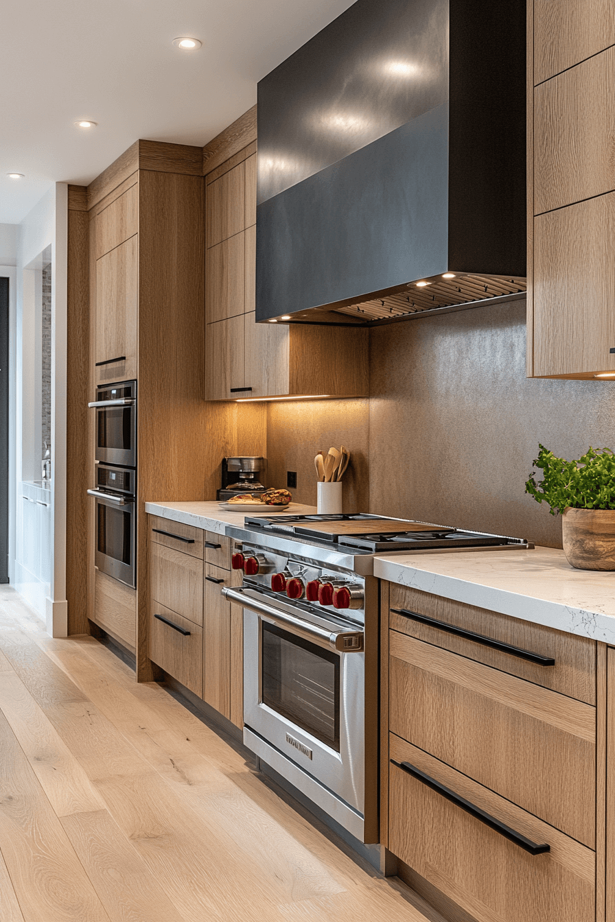white oak kitchen cabinets