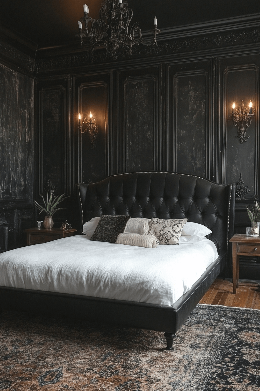 dark victorian bedroom