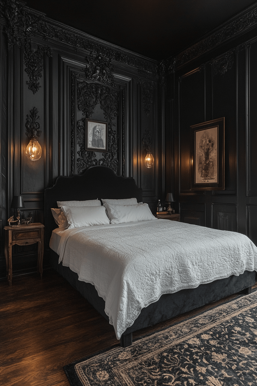 dark victorian bedroom