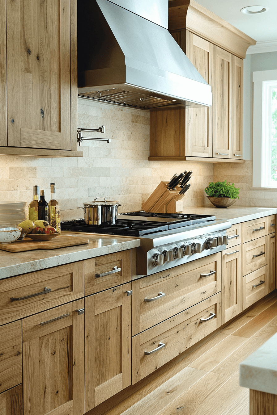 light wood kitchen cabinets