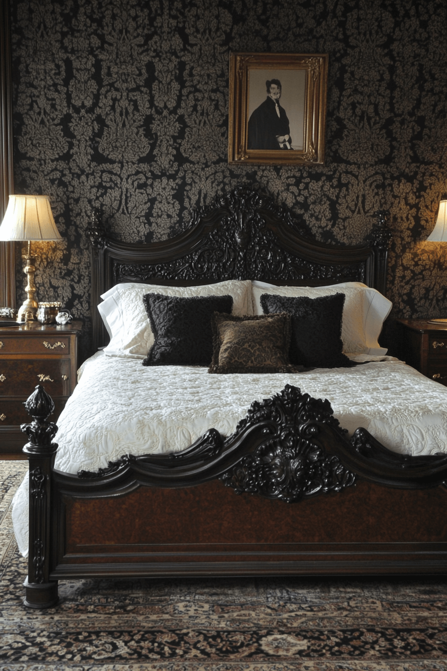 dark victorian bedroom