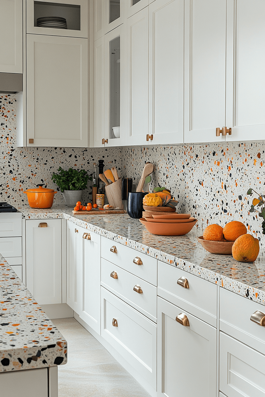 kitchen backsplash with white cabinets
