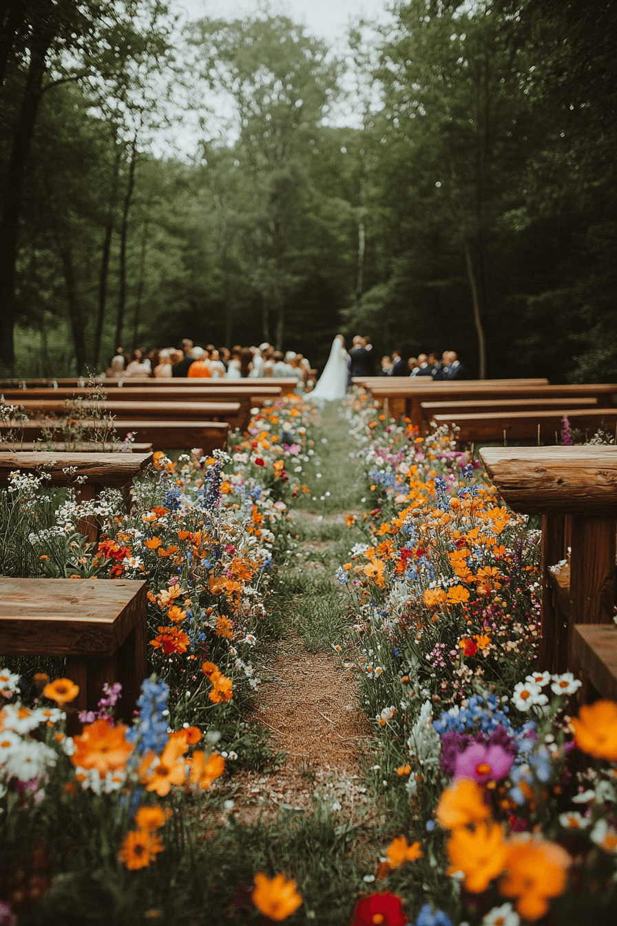 whimsical garden wedding