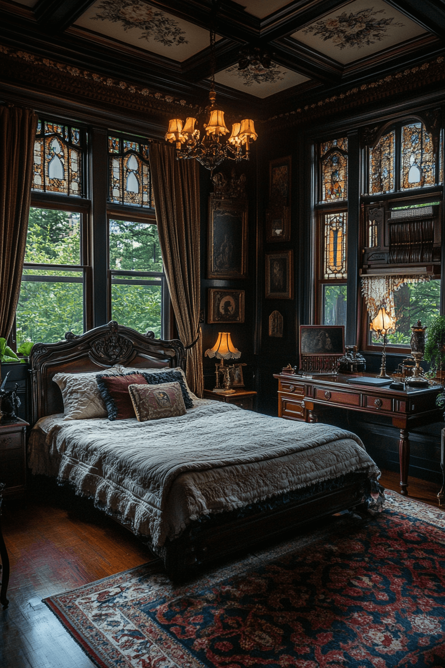 dark victorian bedroom