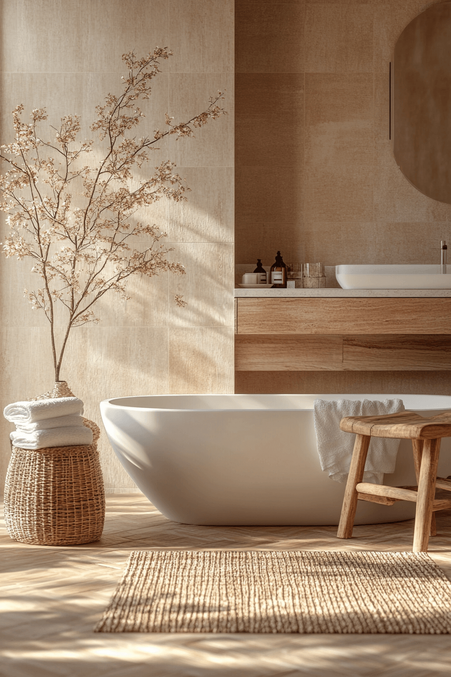 29 Japandi Bathroom Trends That Bring Harmony Home japandi bathroom