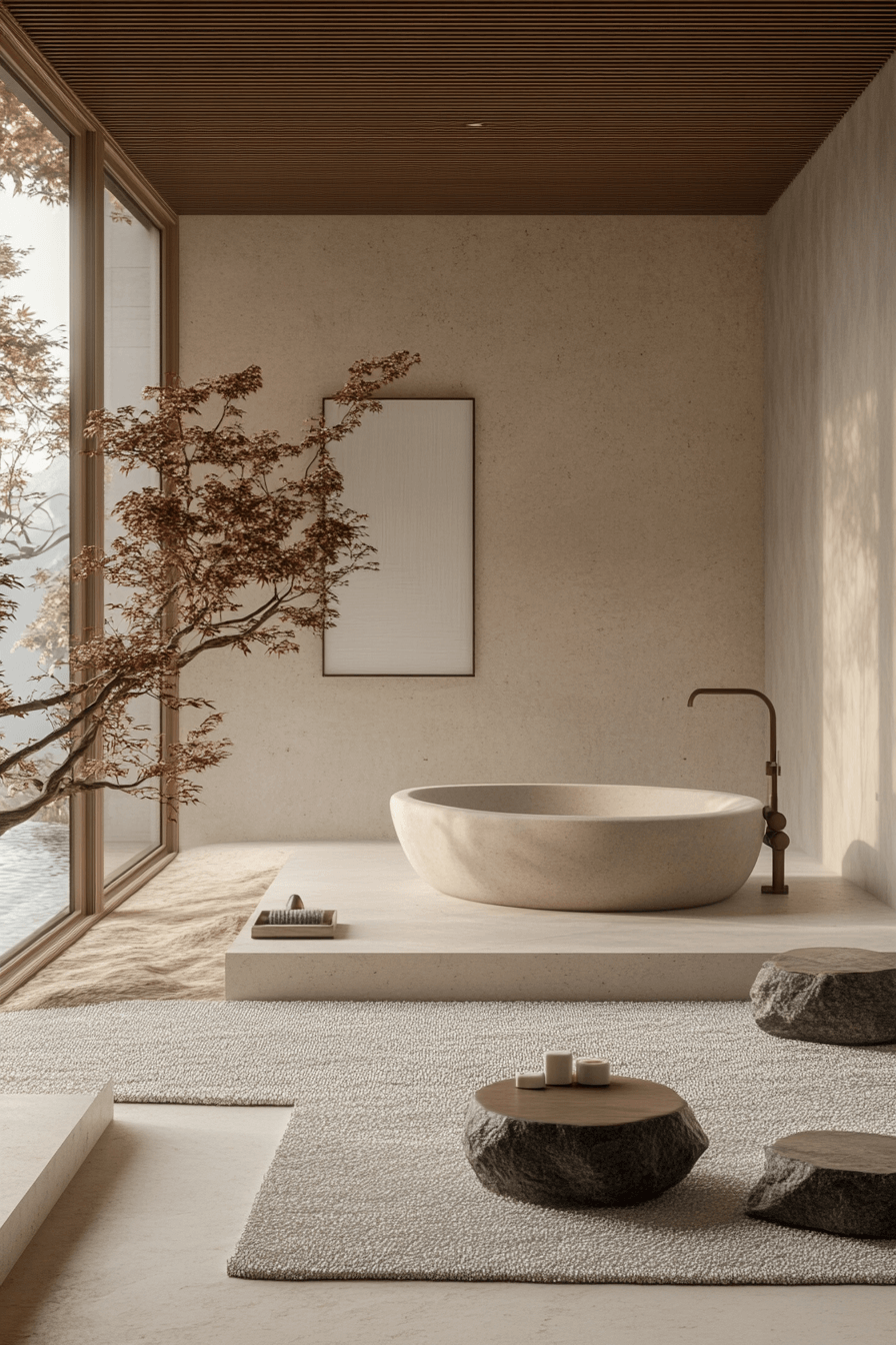 29 Japandi Bathroom Trends That Bring Harmony Home japandi bathroom