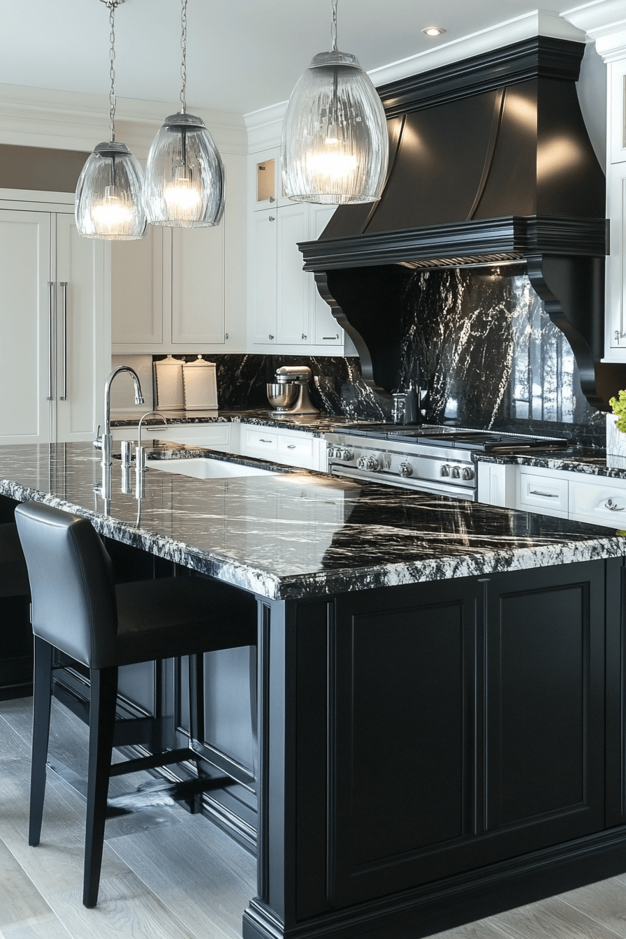 29 Black and White Kitchen Cabinets That Spark Instant Wow Factor black and white kitchen cabinets