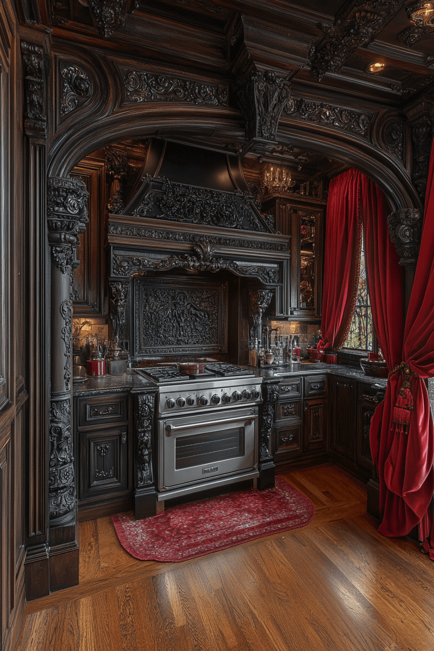 29 Whimsigoth Kitchen Makeovers for a Mystical Culinary Vibe whimsigoth kitchen