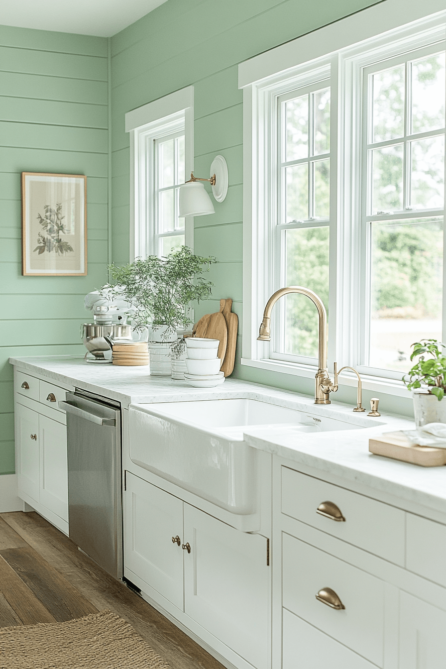 29 Green and White Kitchen Ideas That Pop with Personality green and white kitchen