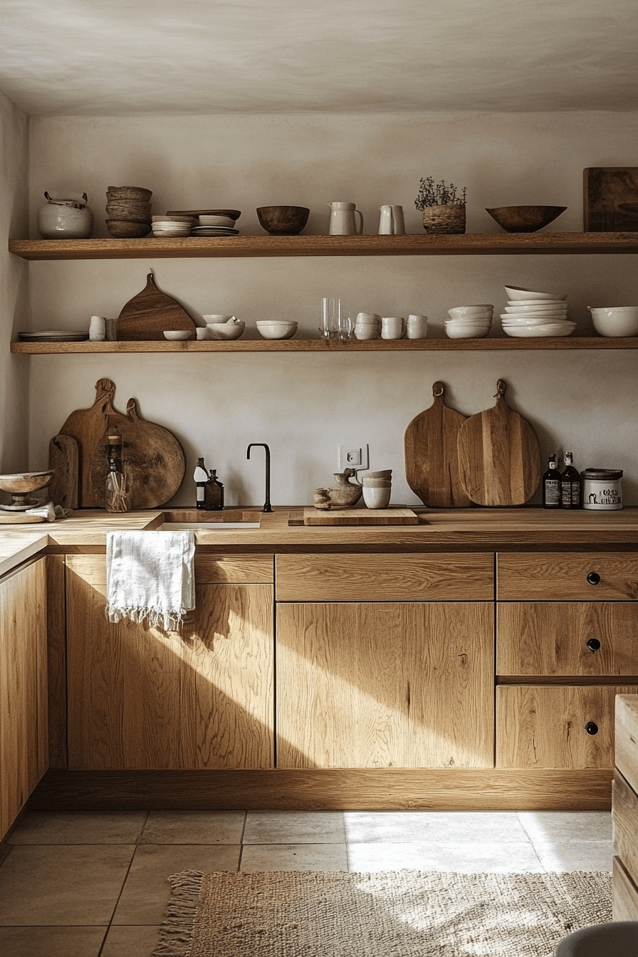 light wood kitchen cabinets