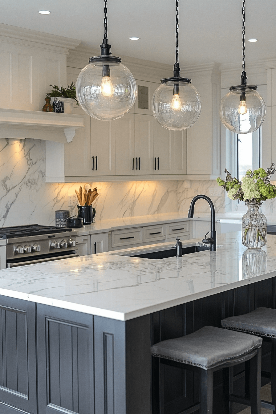 29 White Marble Kitchen Designs That Feel Fresh and Forever Elegant white marble kitchen