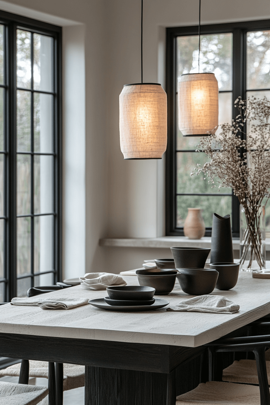 japandi dining room