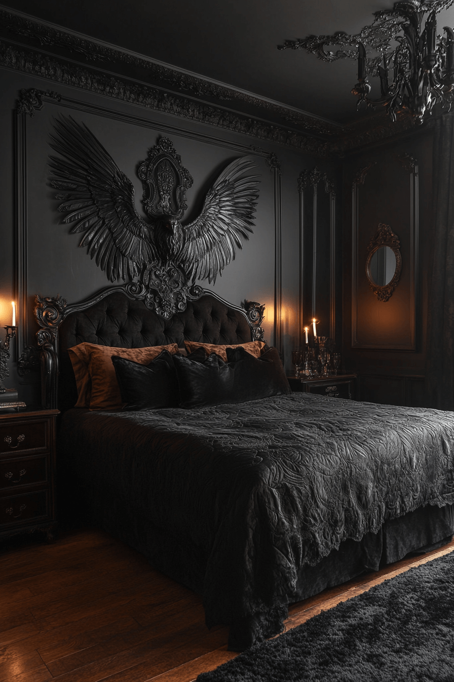 dark victorian bedroom
