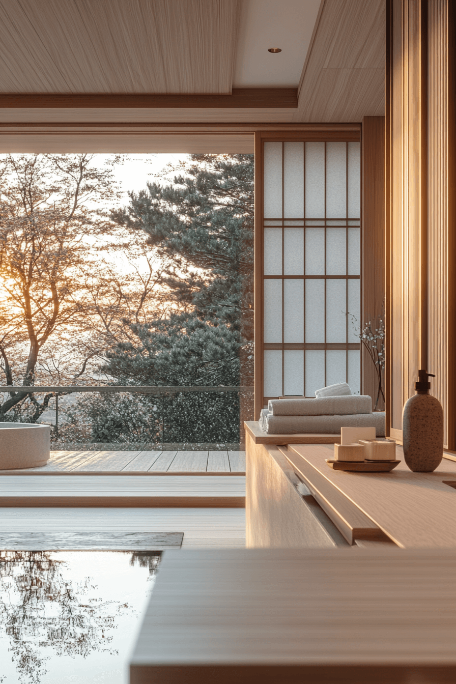 29 Japandi Bathroom Trends That Bring Harmony Home japandi bathroom