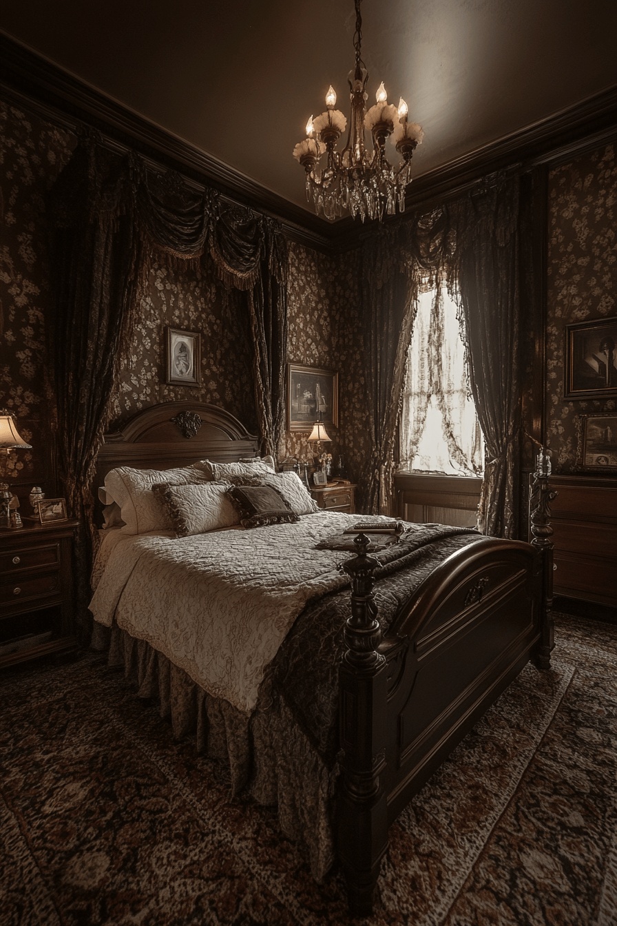 dark victorian bedroom