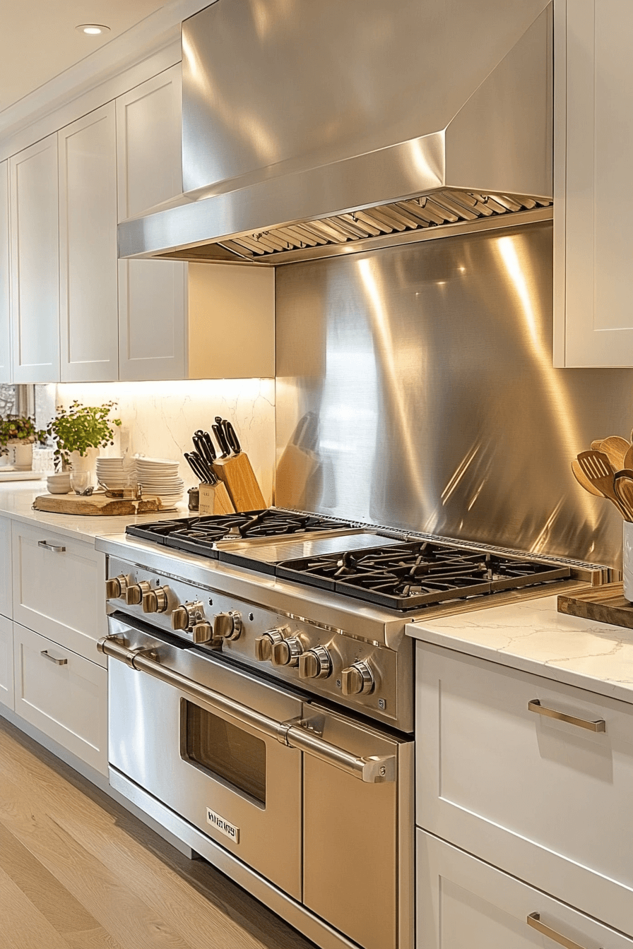 kitchen backsplash with white cabinets