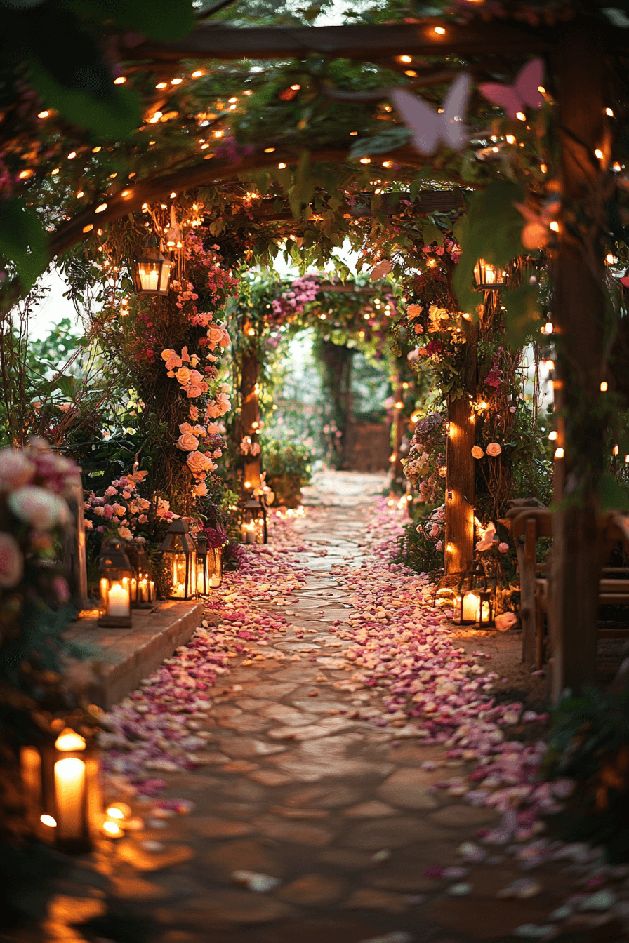 whimsical garden wedding