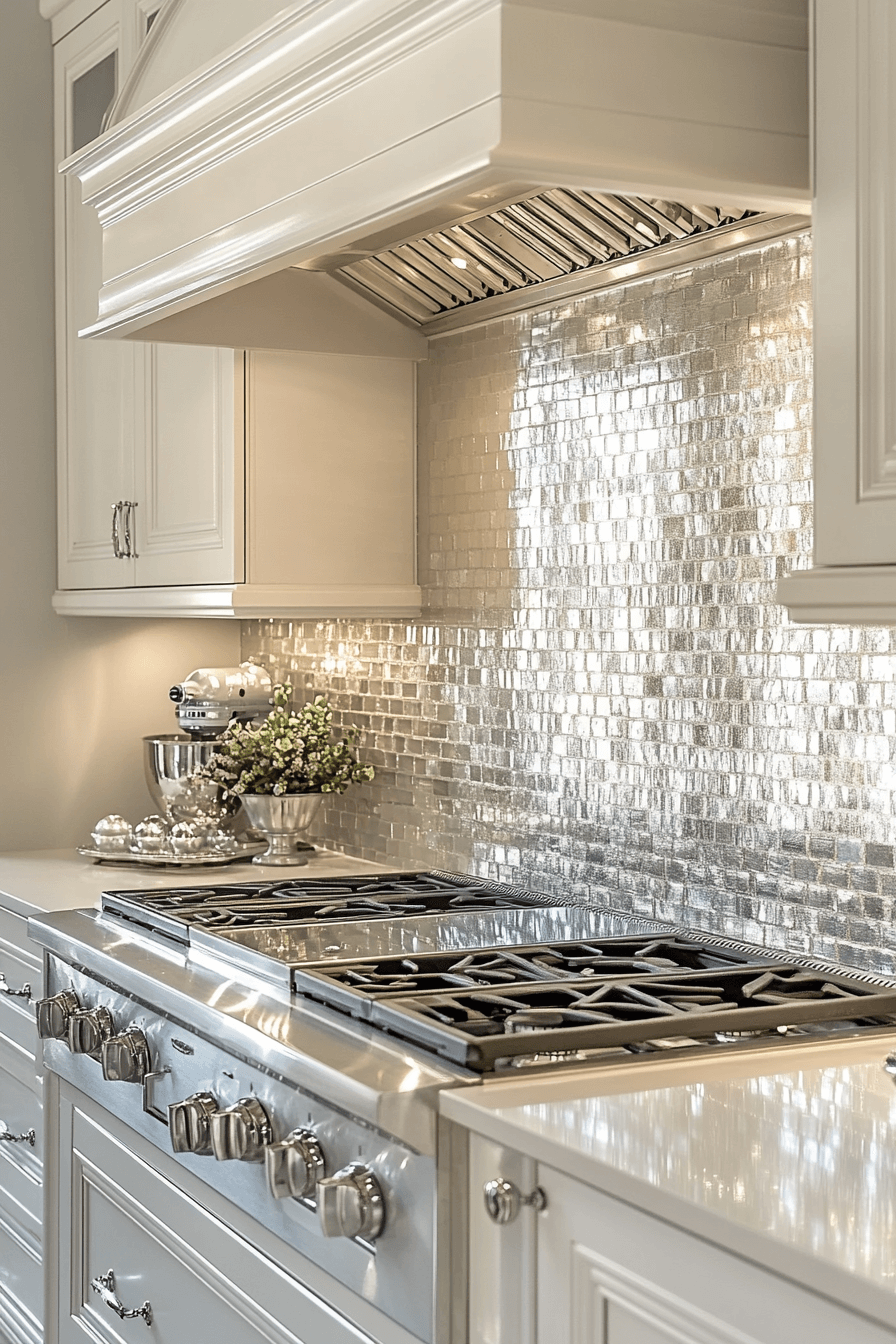 kitchen backsplash with white cabinets