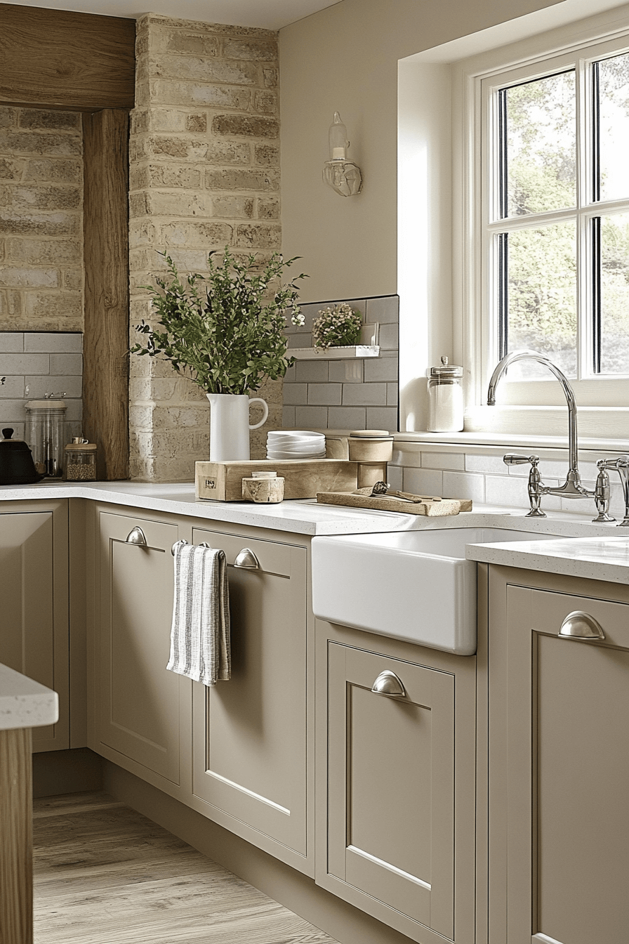 light taupe kitchen cabinets