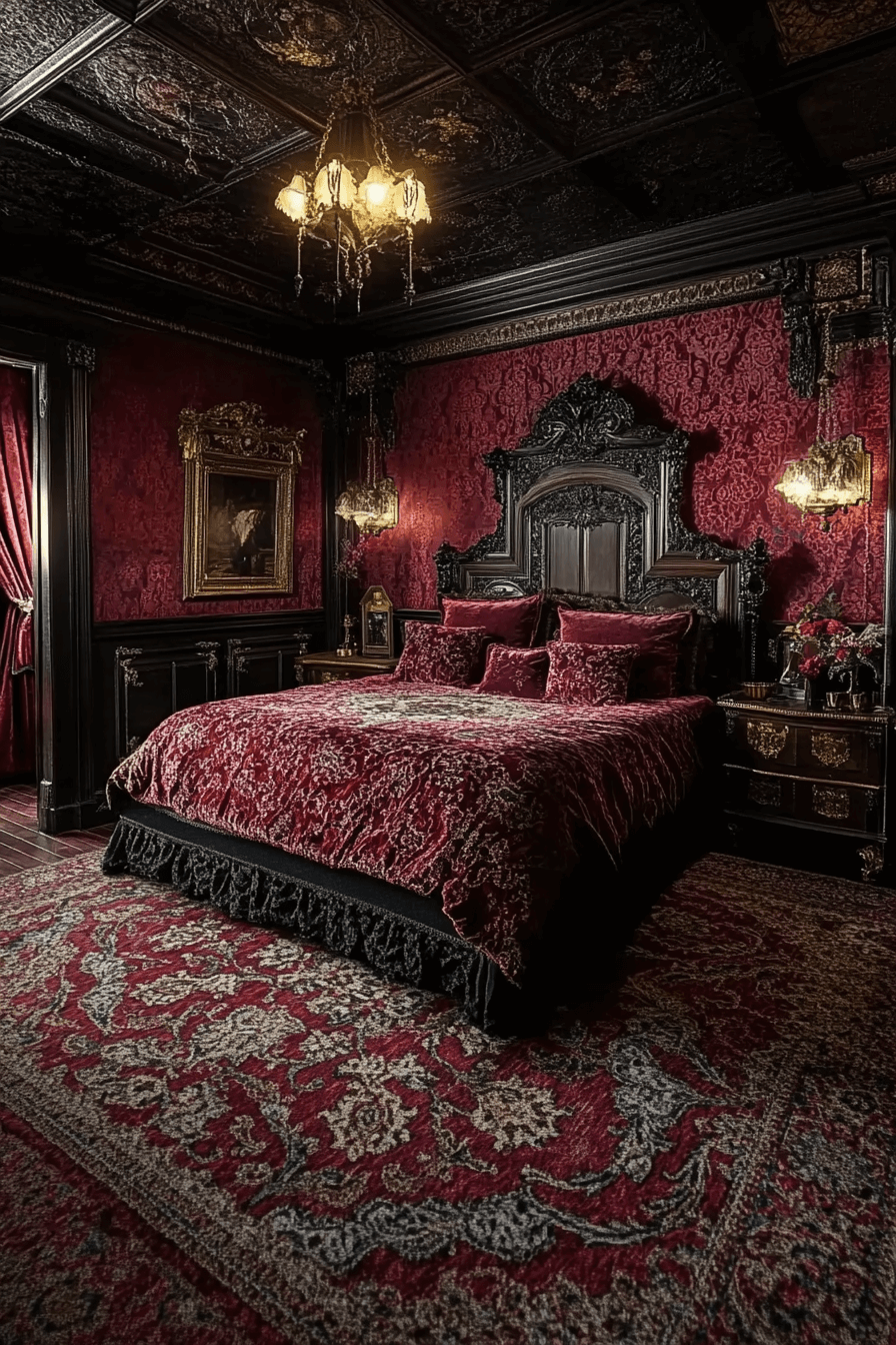 dark victorian bedroom