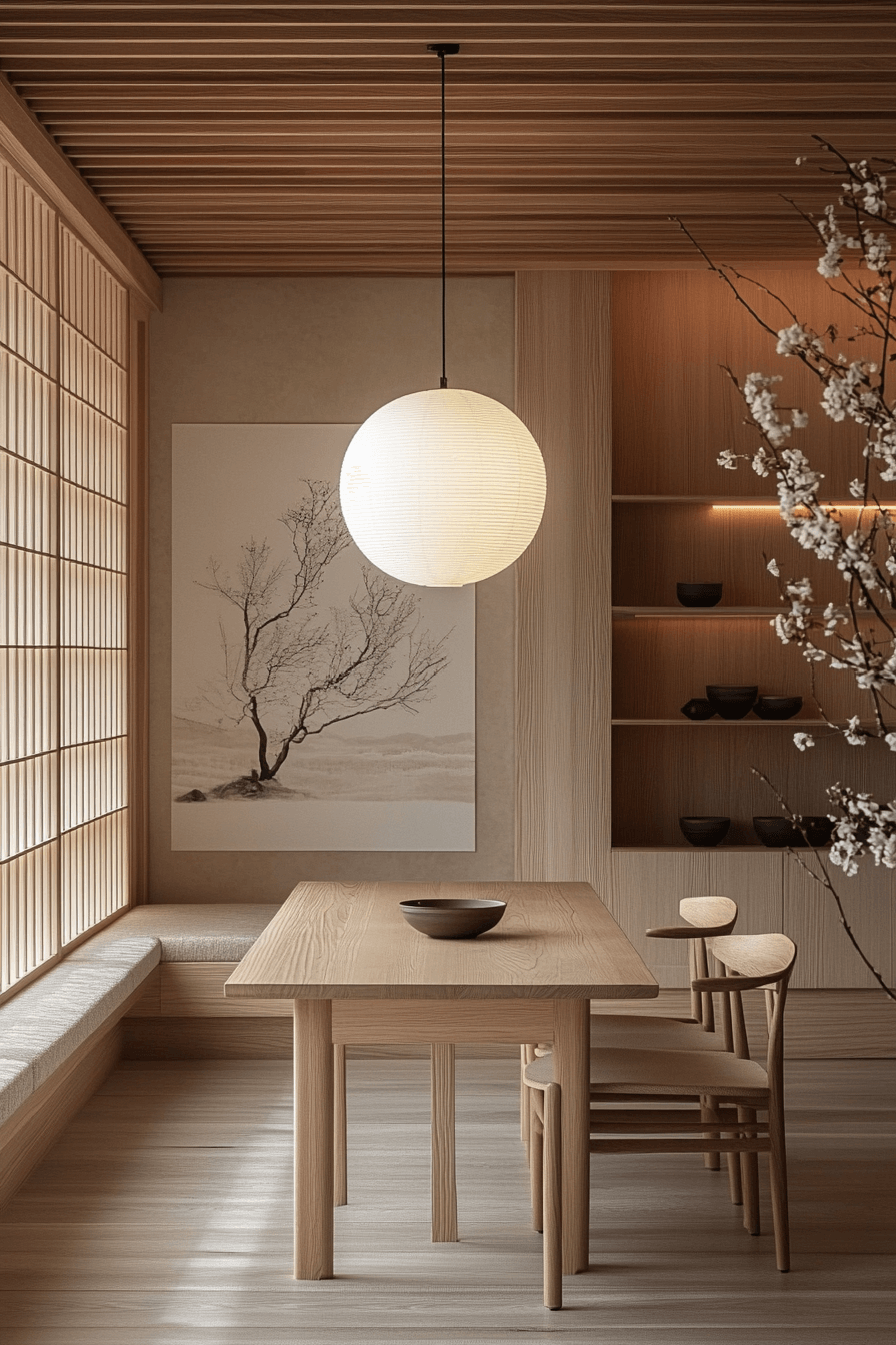 japandi dining room