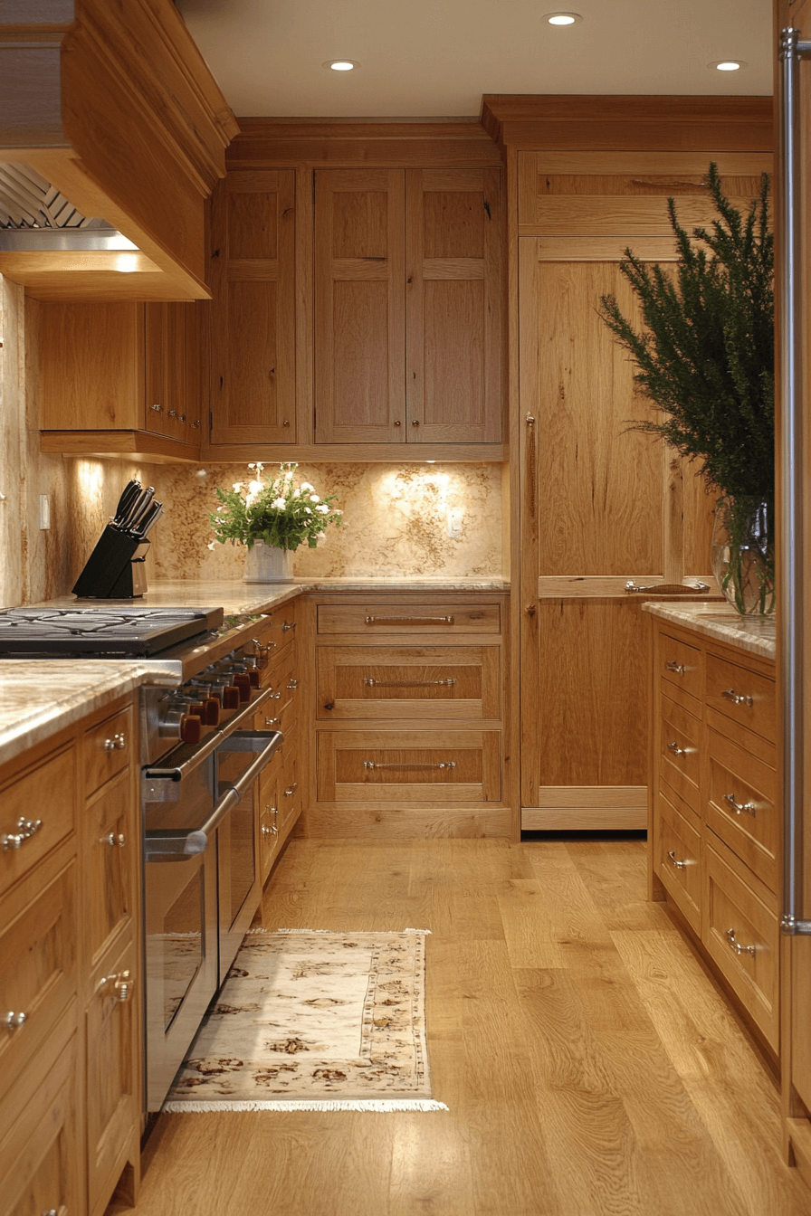 light wood kitchen cabinets