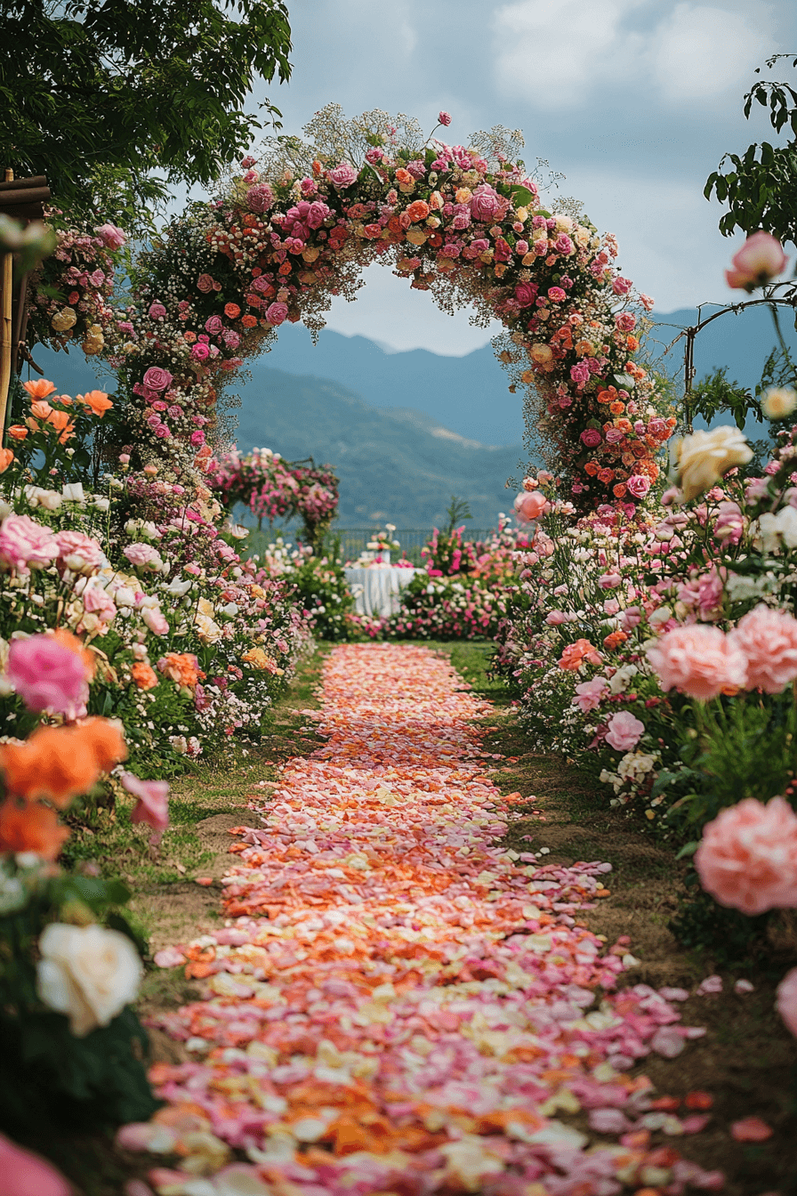 whimsical garden wedding