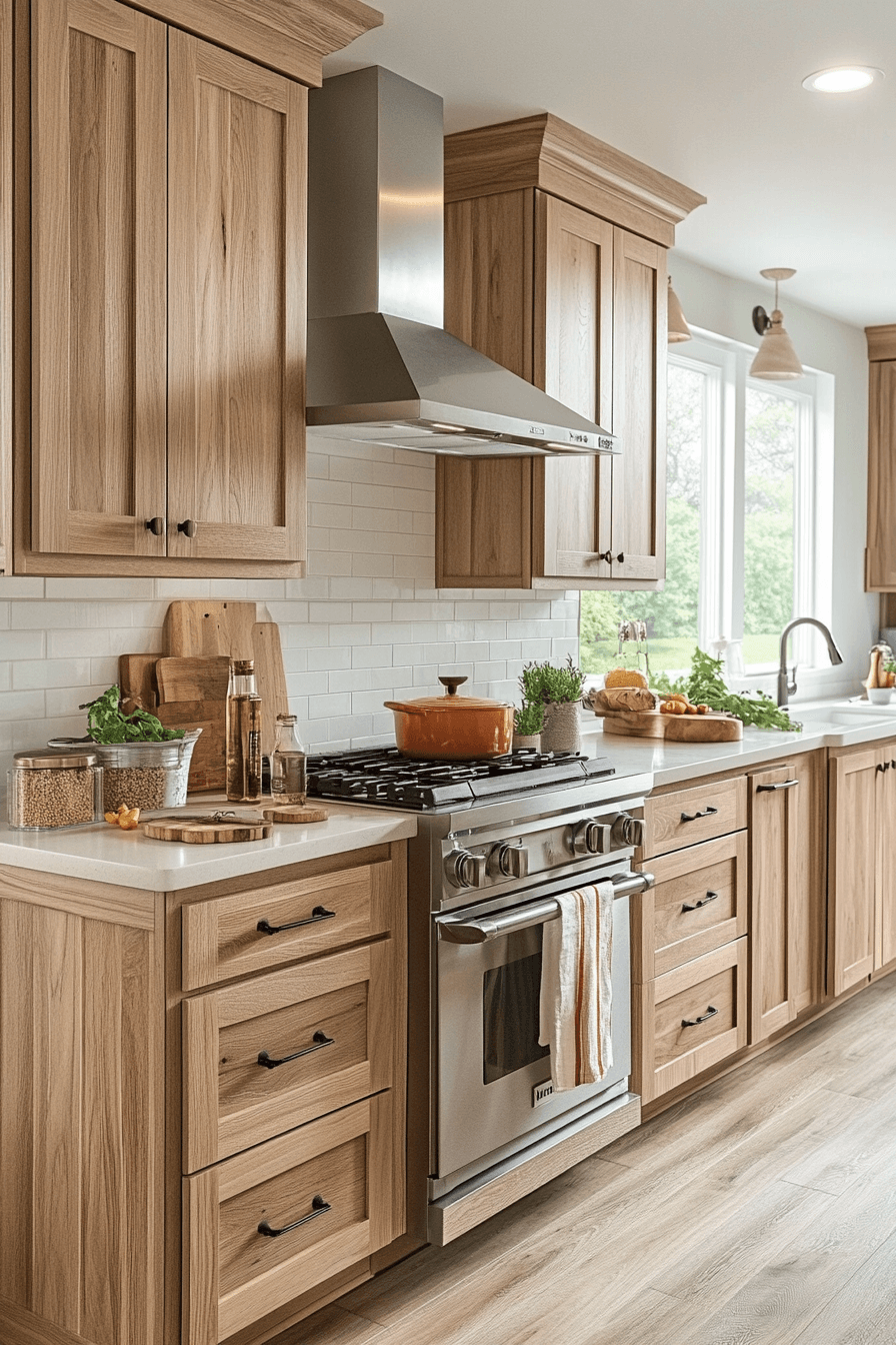 light wood kitchen cabinets