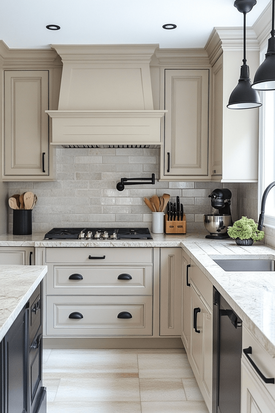 light taupe kitchen cabinets