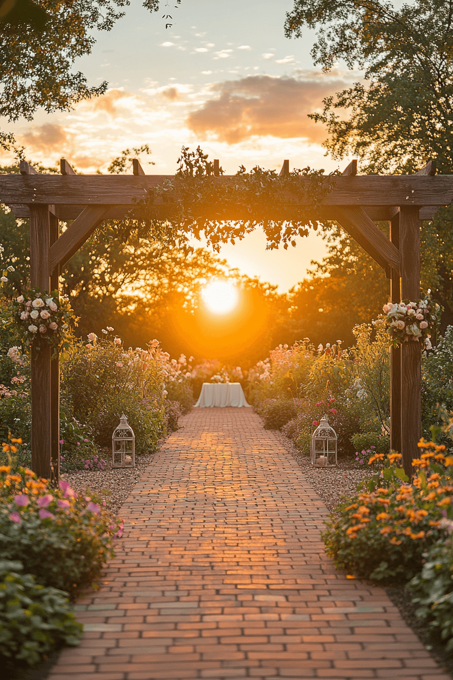 whimsical garden wedding