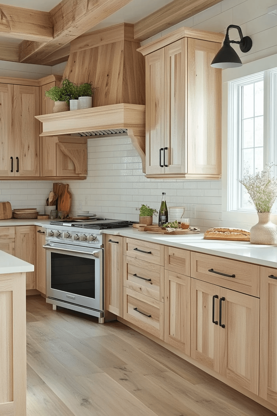 light wood kitchen cabinets