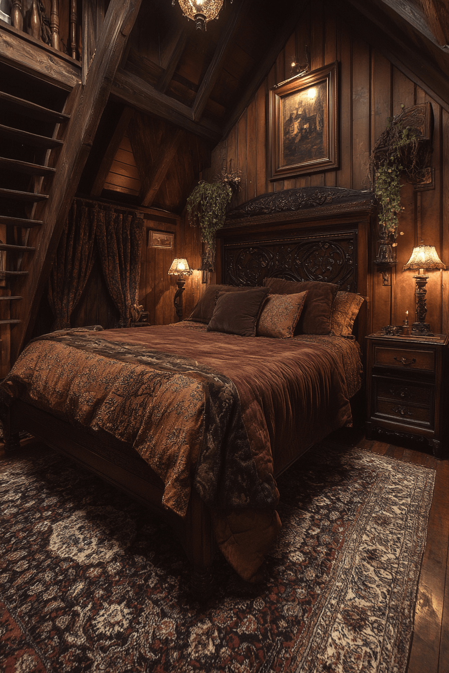 dark victorian bedroom