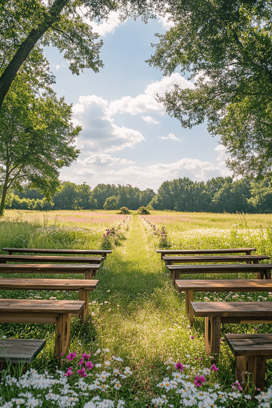 whimsical garden wedding