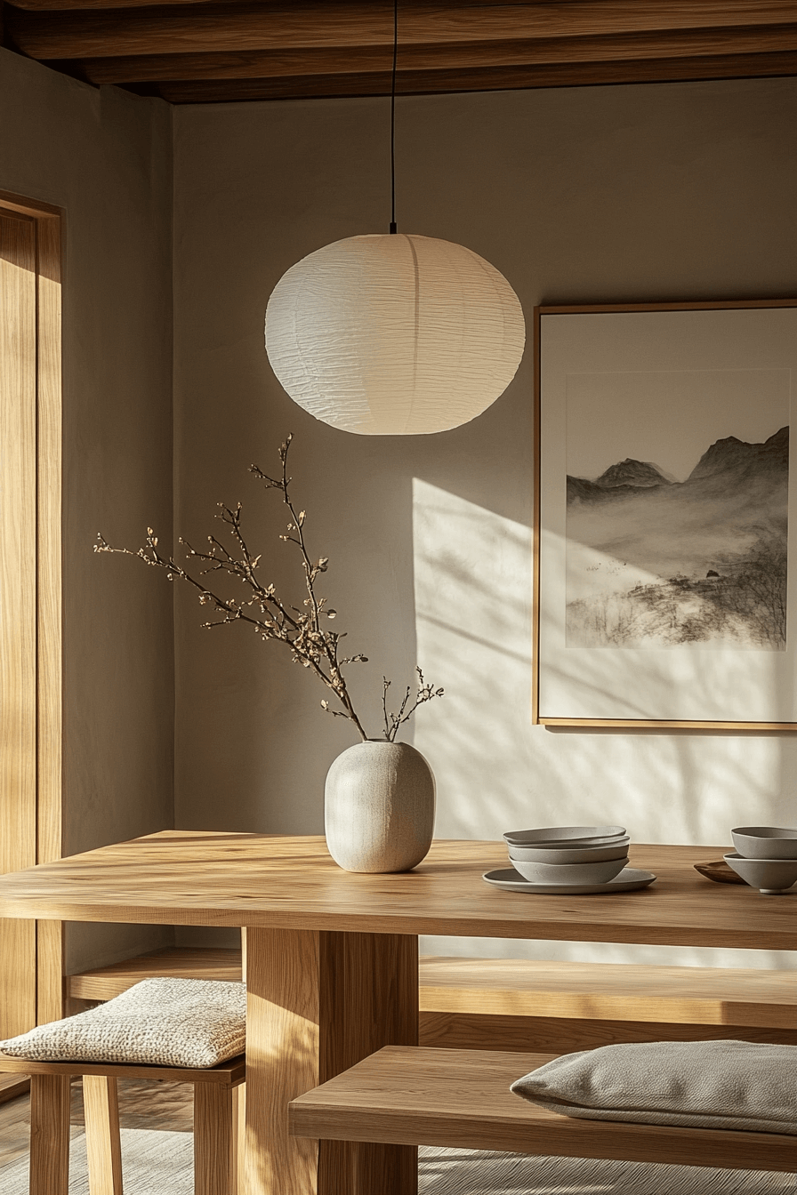 japandi dining room