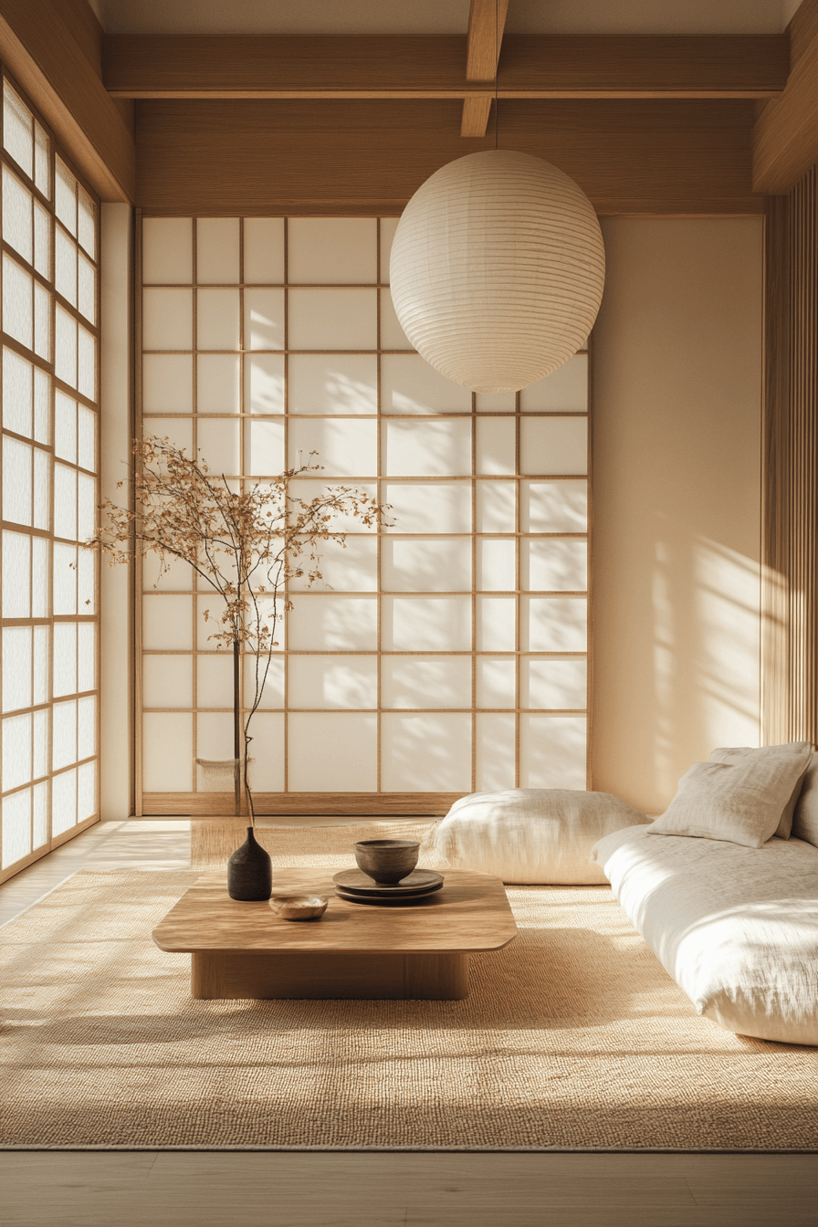 29 Japandi Living Room Themes for a Naturally Chic Home japandi living room