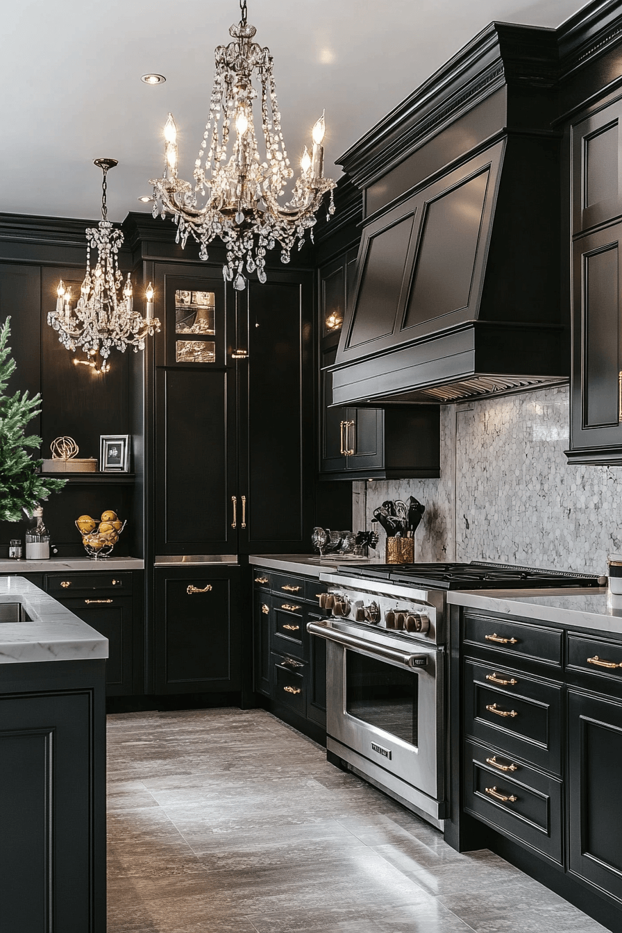gray and white kitchen