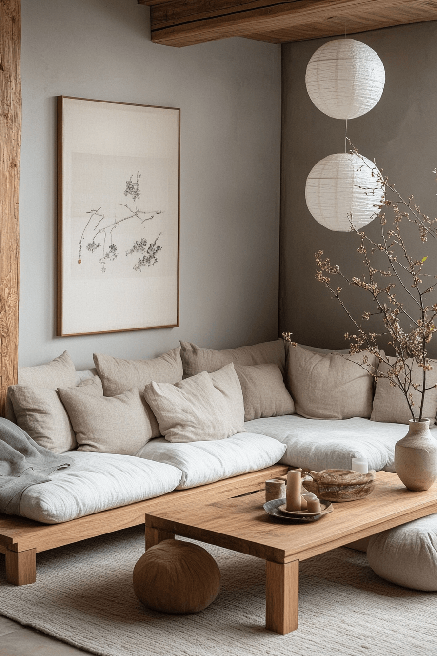 29 Japandi Living Room Themes for a Naturally Chic Home japandi living room