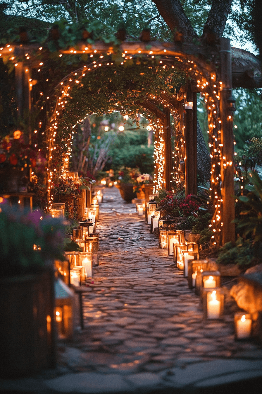 whimsical garden wedding