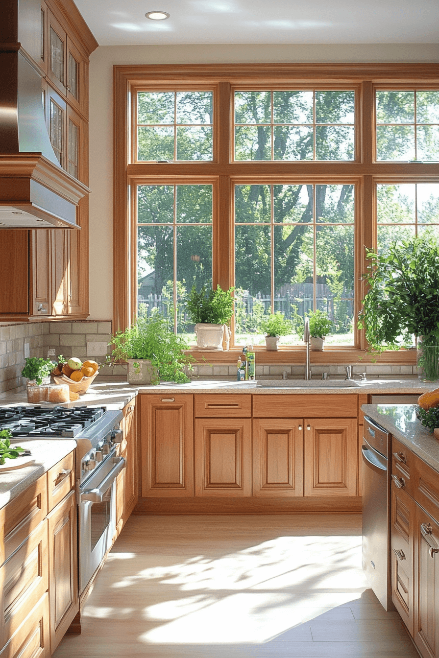 light wood kitchen cabinets