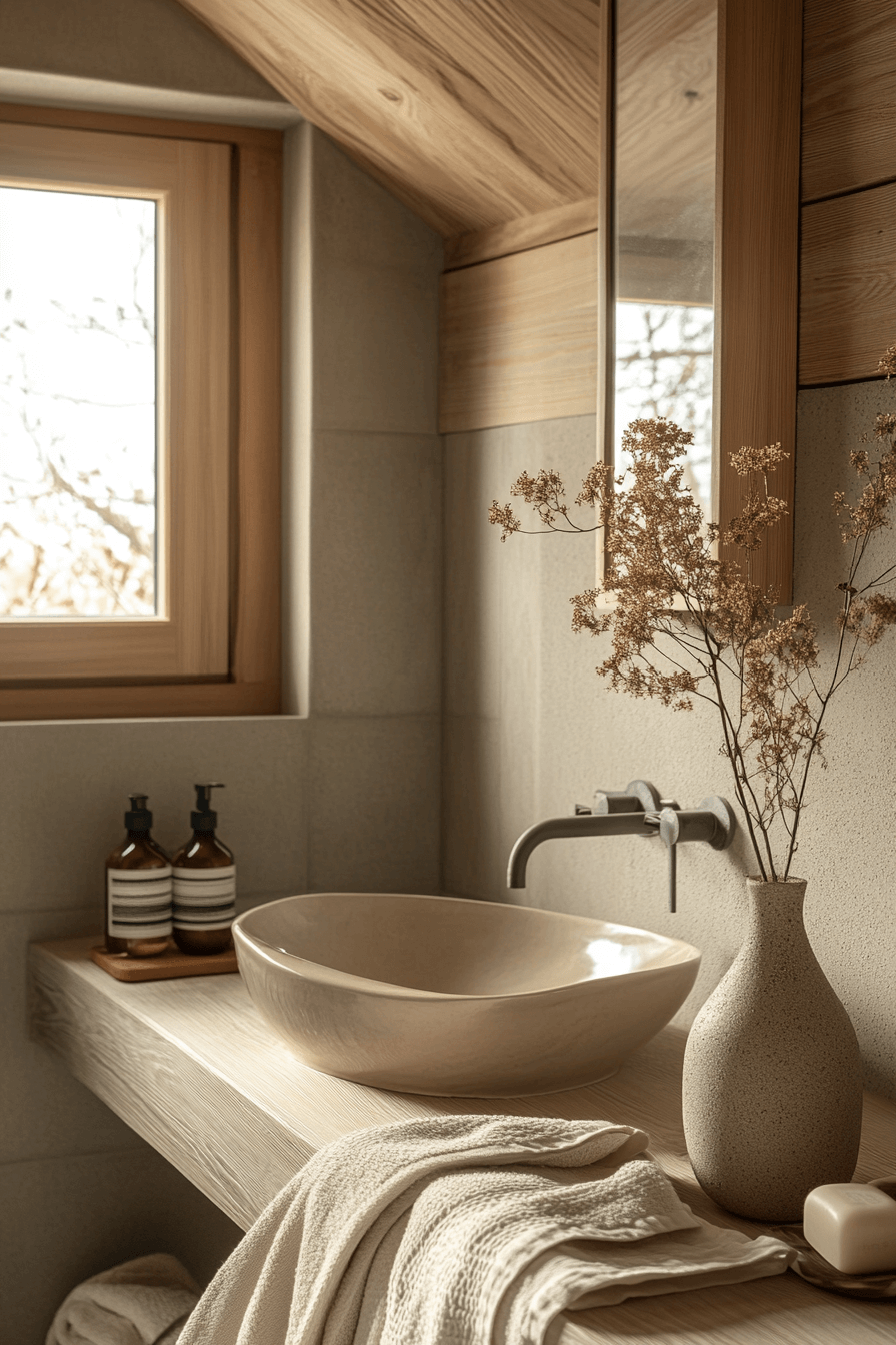29 Japandi Bathroom Trends That Bring Harmony Home japandi bathroom