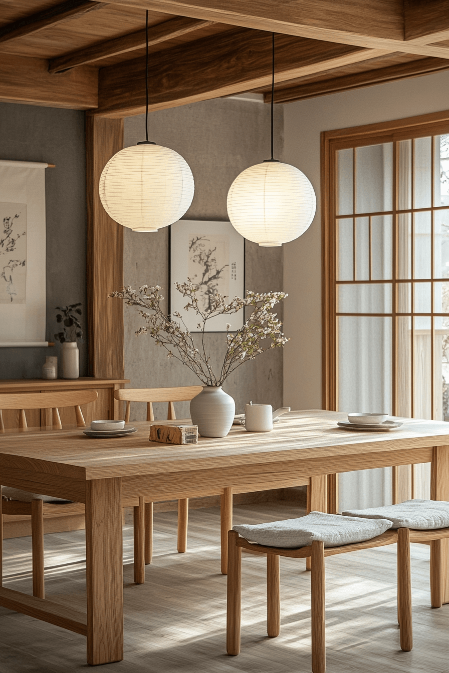 japandi dining room